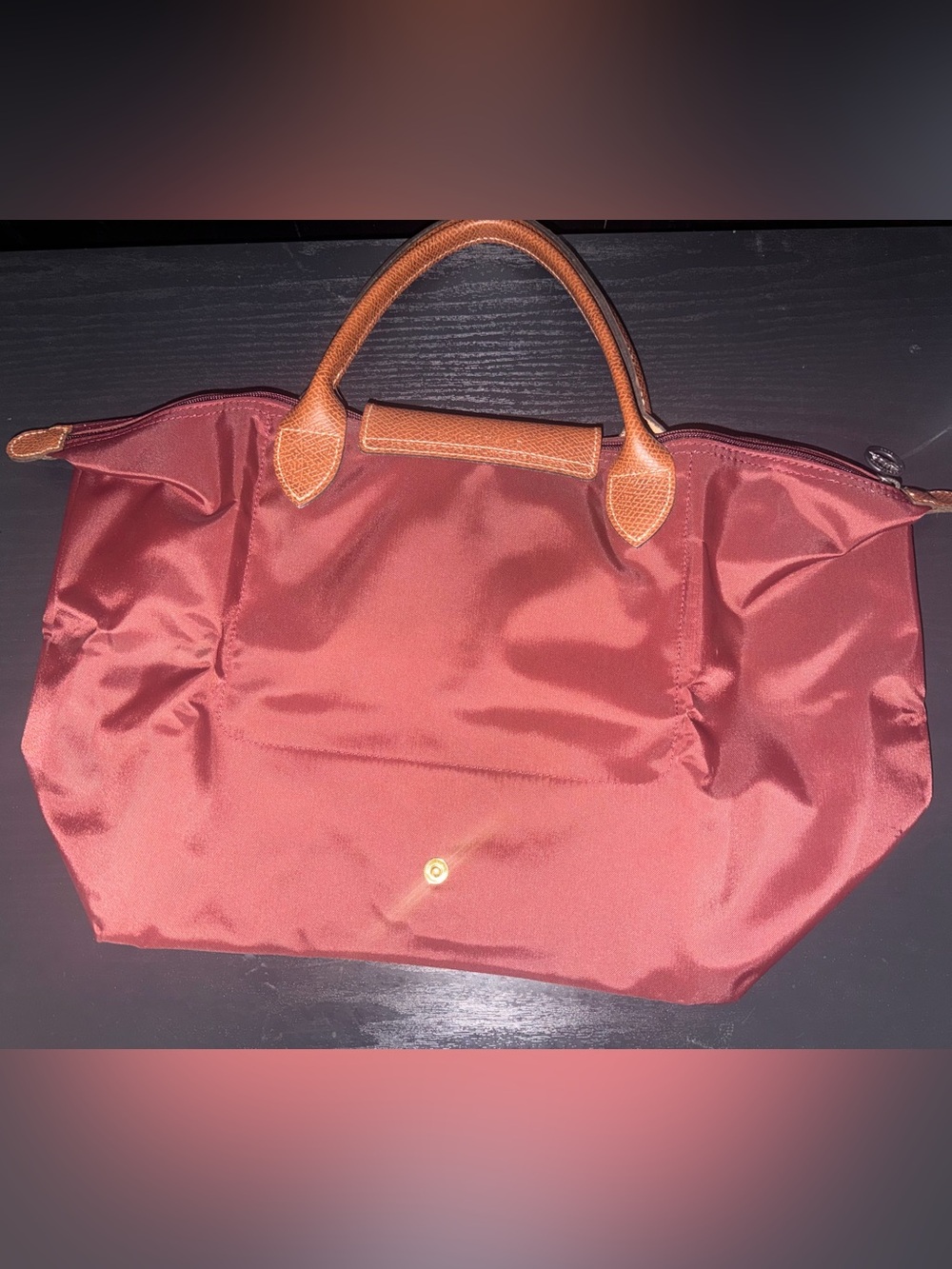 Le Pliage Original M Longchamp Handbag in burgundy